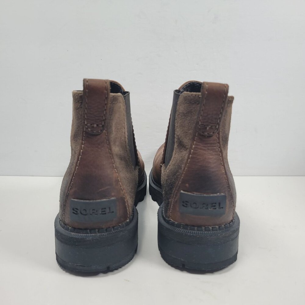Sorel Men's Brown Leather Ankle Chelsea Boots NM3839-269 US Size 7.5 - Picture 4 of 8